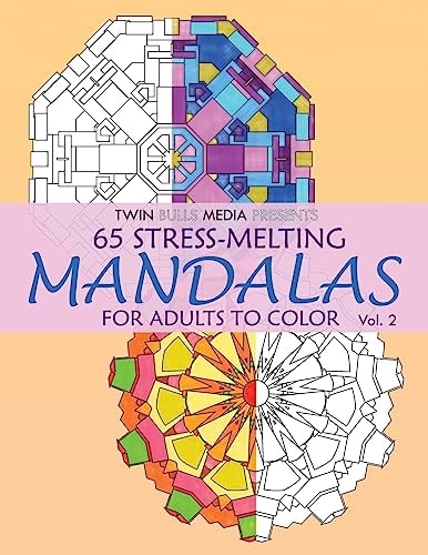 Stress-Melting Mandalas Adult Coloring Book - Volume 2 65 Designs for Stress Relief and Relaxation