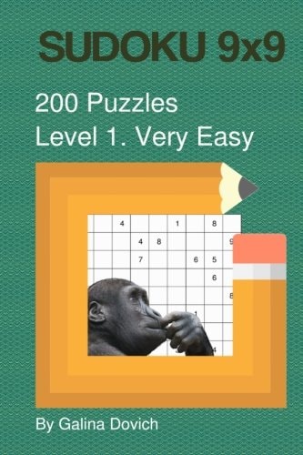 SUDOKU 9x9 200 Puzzles Level 1. Very Easy