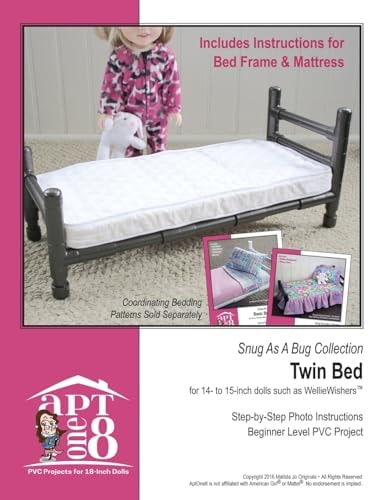 Snug As a Bug Collection: Twin Bed Beginner-Level PVC Project for 14- to 15-Inch Dolls