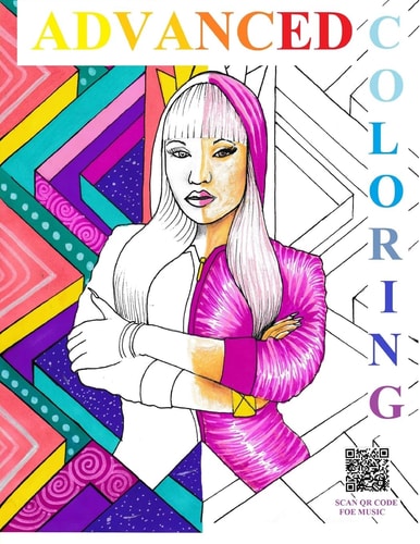 Advanced Coloring Books Hip-Hop/R&B Artists: Adult Coloring Books