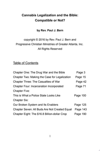 Cannabis Legalization and the Bible: Compatible or Not?