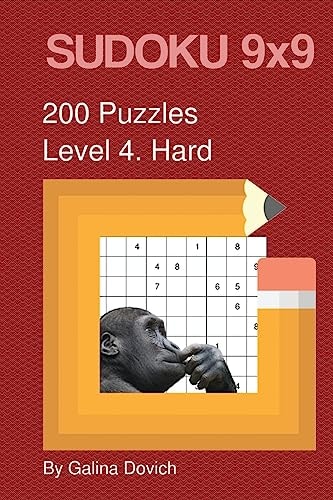 SUDOKU 9x9 200 Puzzles Level 4. Hard
