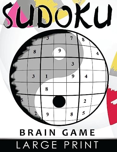 Sudoku Brain Game Large Print Easy, Medium to Hard Level Puzzles for Adult Sulution Inside