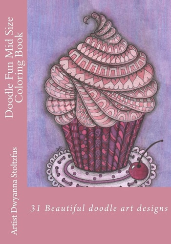 Doodle Fun Mid Size Coloring Book 31 Beautiful Doodle Art Designs