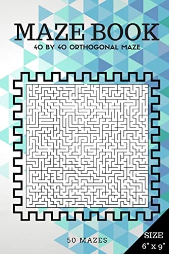 Maze Book 40 by 40 Orthogonal Maze (Suitable for Kids All Ages and Adults)