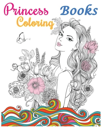 Princess Coloring Books 2017 Stress Relieving Gorgeous Princess Designs (+100 Pages)