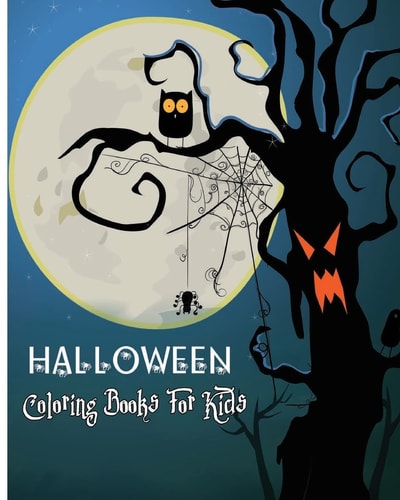Halloween Coloring Books For Kids 100 Pages