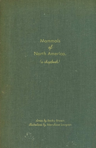Mammals of North America (a Chapbook)