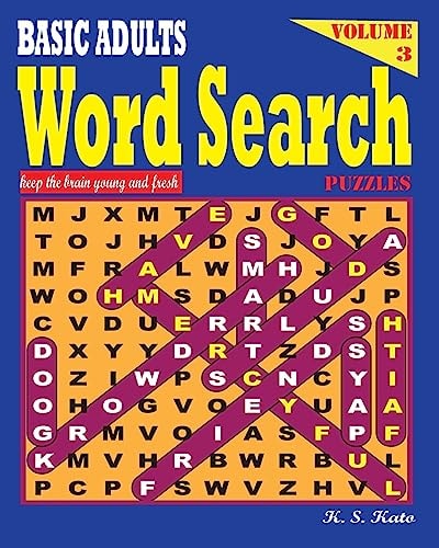 BASIC ADULTS Word Search Puzzles, Vol 3