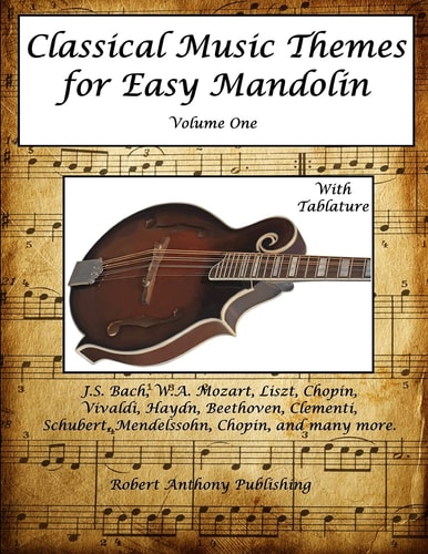 Classical Music Themes for Easy Mandolin Volume One
