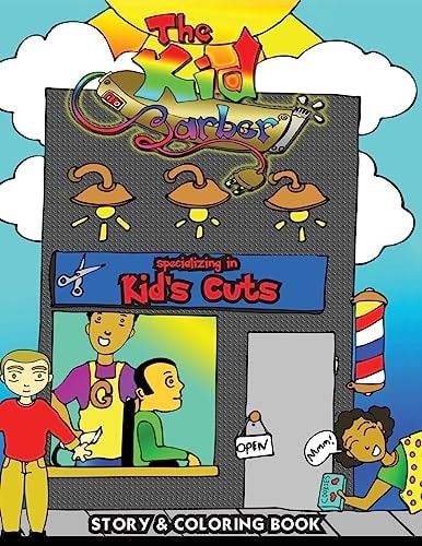 The Kid Barber Story and Coloring Book for Kids.