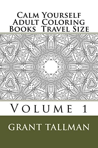 Calm Yourself Adult Coloring Books Travel Size