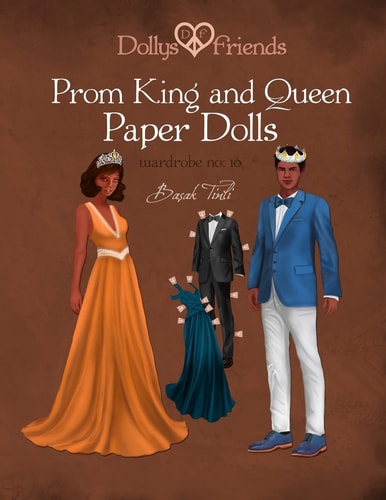 Dollys and Friends, Prom King and Queen Paper Dolls, Wardrobe No 10