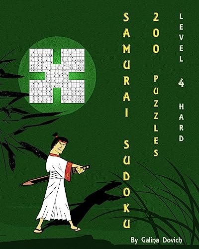 Samurai Sudoku 200 Puzzles Level 4 Hard