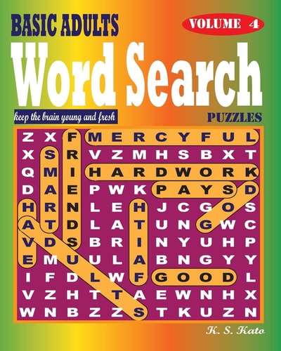 BASIC ADULTS Word Search Puzzles, Vol. 4