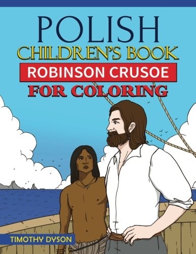 Polish Children's Book Robinson Crusoe for Coloring