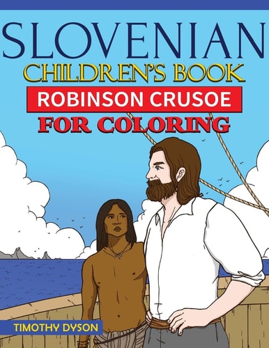 Slovenian Children's Book Robinson Crusoe for Coloring