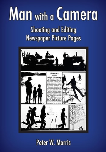 Man with a Camera Shooting and Editing Newspaper Picture Pages