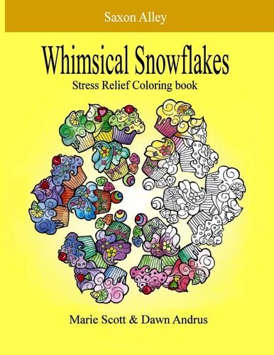 Whimsical Snowflakes Stress Relief Coloring Book