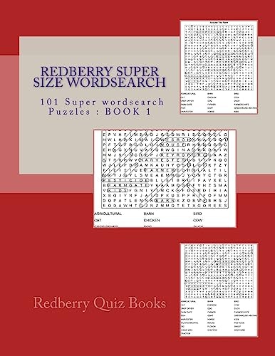 Redberry Super Size Wordsearch 101 Super Wordsearch Puzzles