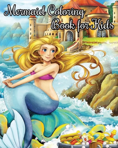 Mermaid Coloring Book for Kids 2017 Jumbo Coloring Books Fantasy Fairies Mermaids