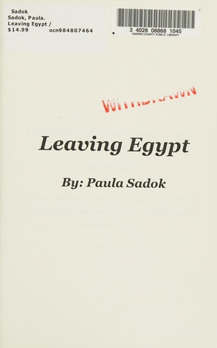 Leaving Egypt