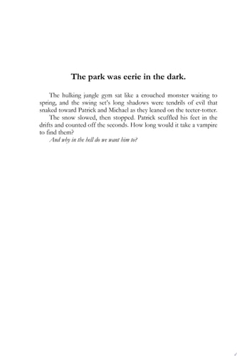 Brothers of Darkness Patrick's Story