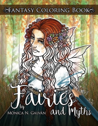 Fairies and Myths Fantasy Coloring Book