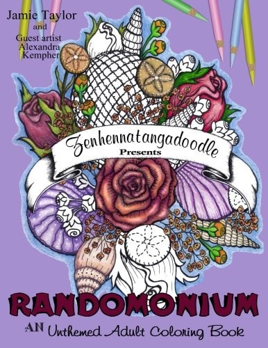 Randomonium An Unthemed Adult Coloring Book