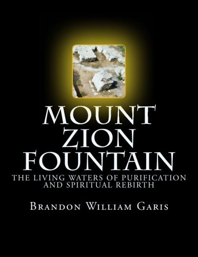 Mount Zion Fountain - B&W The Living Waters of Purification and Spiritual Rebirth