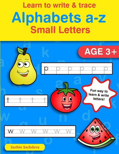 Learn to Write and Trace Alphabets A-Z Small Letters