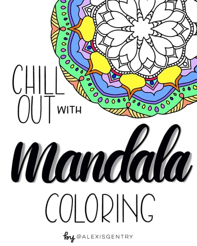 Chill Out with Mandala Coloring A Relaxing Adult Coloring Book