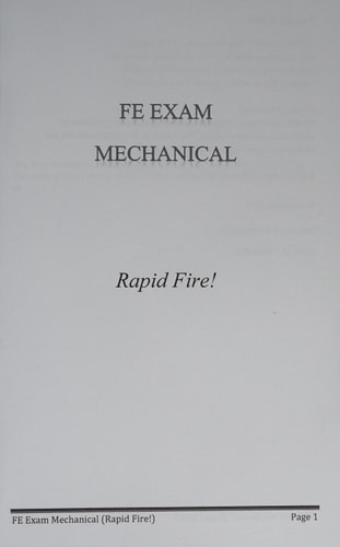 FE Exam Mechanical (Rapid Fire!)