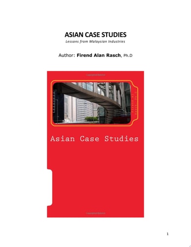 Asian Case Studies Lessons From Malaysian Industries