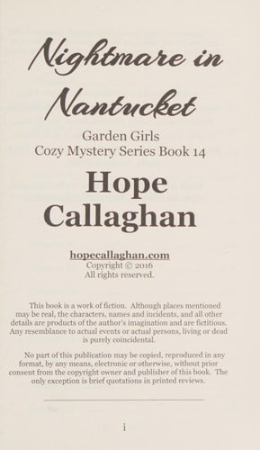 Nightmare in Nantucket
