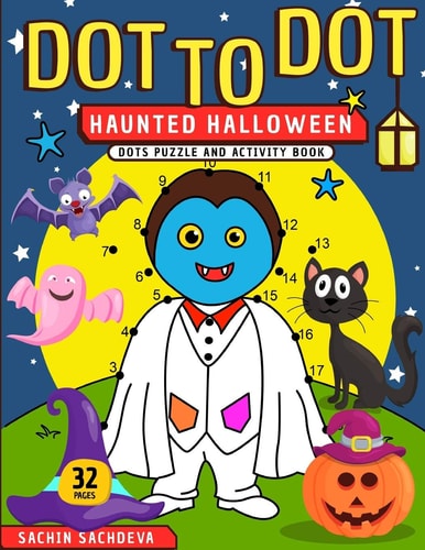 Dot To Dot Haunted Halloween Dots Puzzle and Activity Book