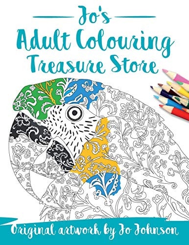 Jo's Adult Colouring Treasure Store An Eclectic Collection of Colouring Designs for People who Like Variety!