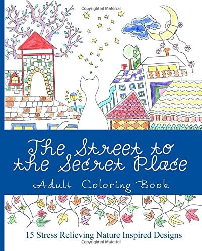 The Street to the Secret Place An Adult Coloring Book with Beautiful Nature Inspired Designs