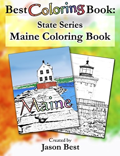 Best Coloring Book State Series - Maine Coloring Book