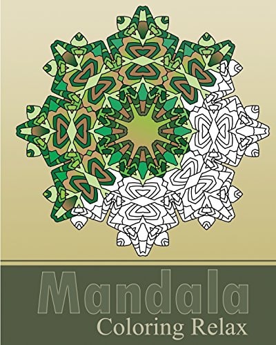Mandala Coloring Relax Art Therapy Relaxation, Reduce Stress with Coloring Meditation, Self-Help Creativity, Use of Color Techniques, Stress Relieving