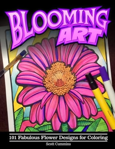 Blooming Art 101 Fabulous Flower Designs for Coloring