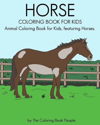 Horse Coloring Book for Kids Animal Coloring Book for Kids Featuring Horses