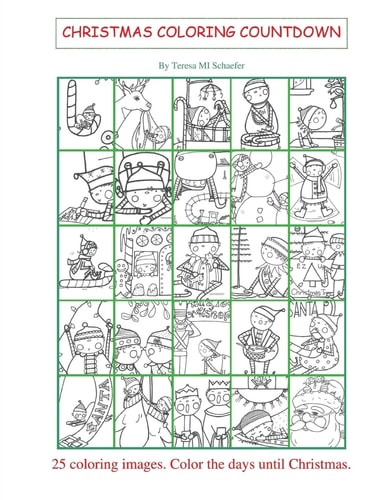 Christmas Coloring Countdown Baby Elves Count