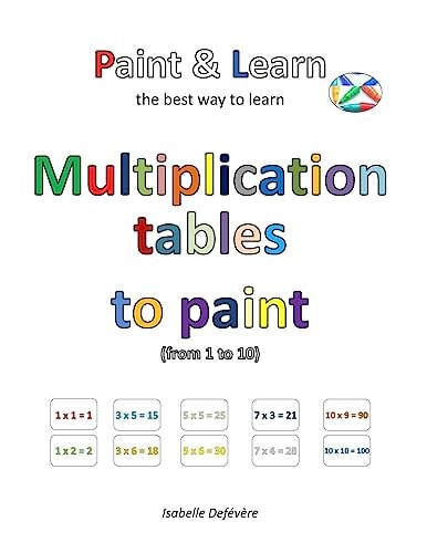 Multiplication Tables to Paint (from 1 To 10)