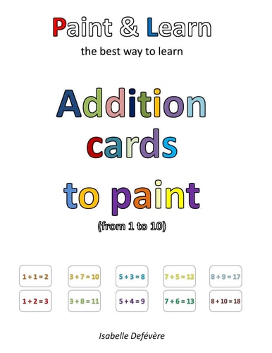 Addition Cards to Paint (from 1 To 10)