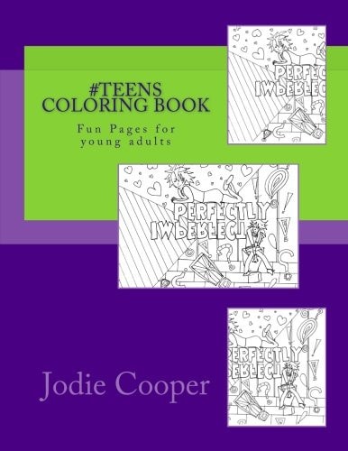 #Teens Coloring Book Fun Pages for Young Adults