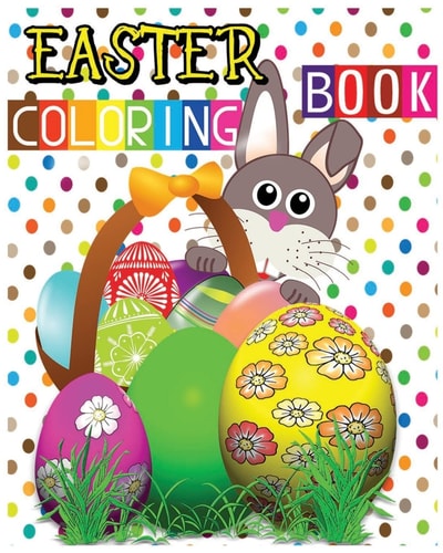 Easter Coloring Book Easter Eggs Jumbo Coloring Book