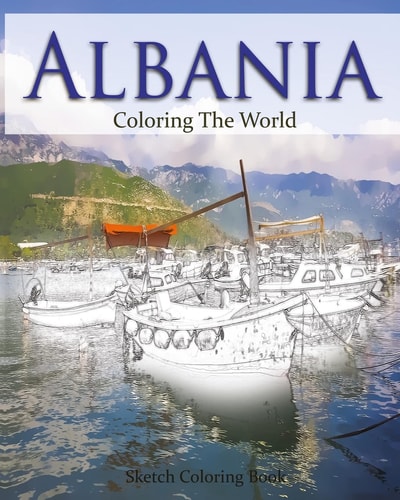 Albania Coloring the World Sketch Coloring Book