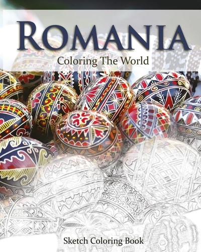 Romania Coloring the World Sketch Coloring Book