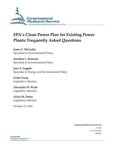 EPA's Clean Power Plan for Existing Power Plants: Frequently Asked Questions R44341